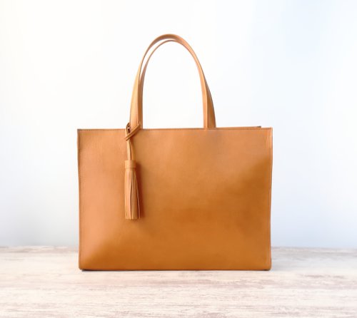 nb-second A4サイズトートbag・キャメル・受注製作・お色違いもお作り可能