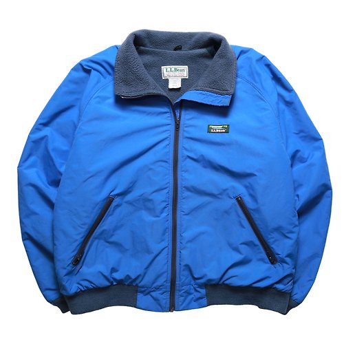 富士鳥古著屋 1980s L.L.Bean 美國製 天空藍防風外套 保暖外套 Warm up jacket