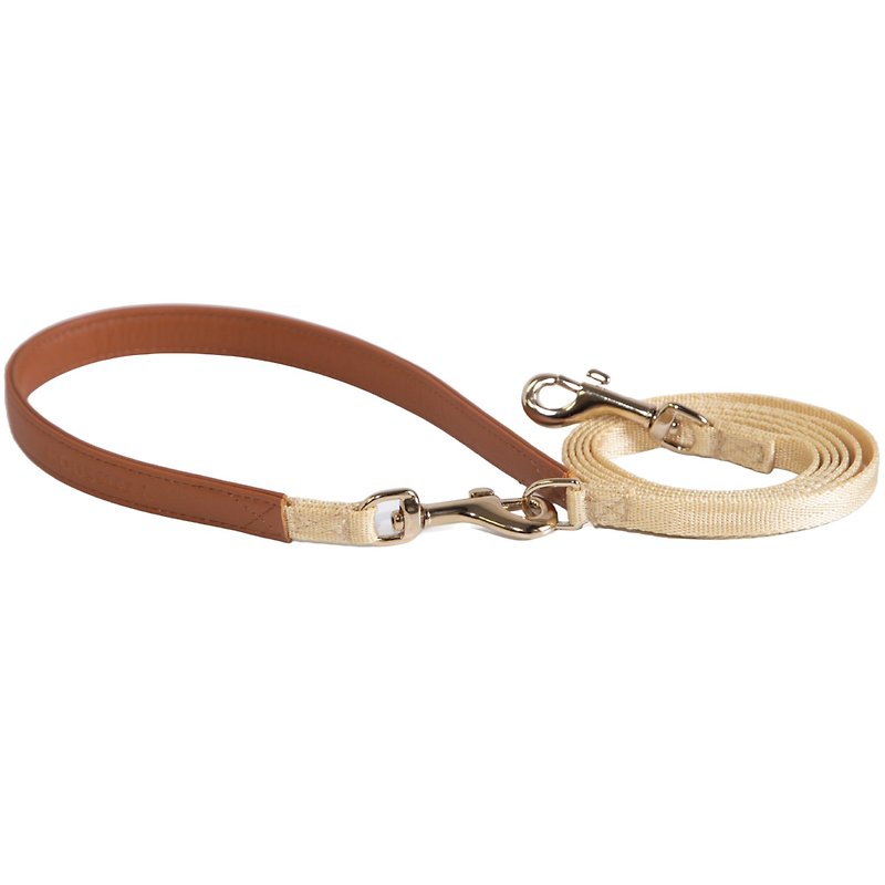 Scout Distance Leash - Champagne Gold - Collars & Leashes - Polyester Gold