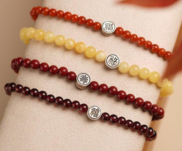 Fu lu shou crystal outlet bracelet