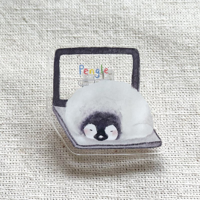 Lazy little penguin clip - Other - Plastic Transparent