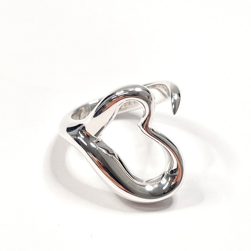 【日本直送 中古美品】8号 ティファニー TIFFANY&Co. リング・指輪 オープンハート エルサペレッティ スターリングシルバー シルバー 新品仕上げ済み - 戒指 - 純銀 銀色