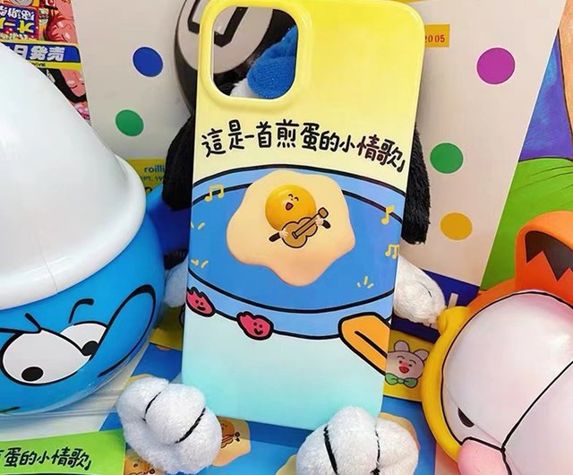 目玉焼きの小さなラブソングです 電話ケースiphone半透明オールインクルーシブ光沢のあるソフトシェル ショップ Pido Store スマホアクセサリー Pinkoi