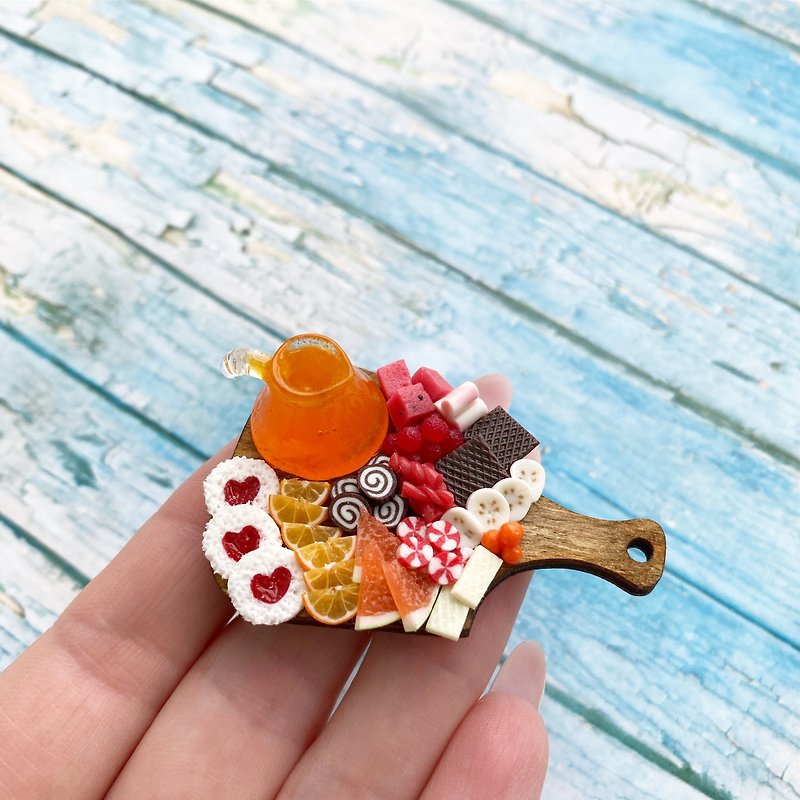 Magnet Realistic Sweet Board Valentin's Day - Charms - Clay Orange