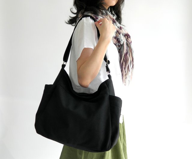 Renee Leather Shoulder Bag Black