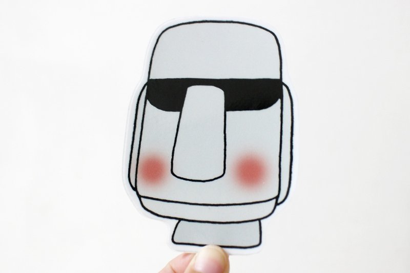 Waterproof Sticker (Large)_Bad Guy 01 (Moai Dum Dum) - Stickers - Waterproof Material 