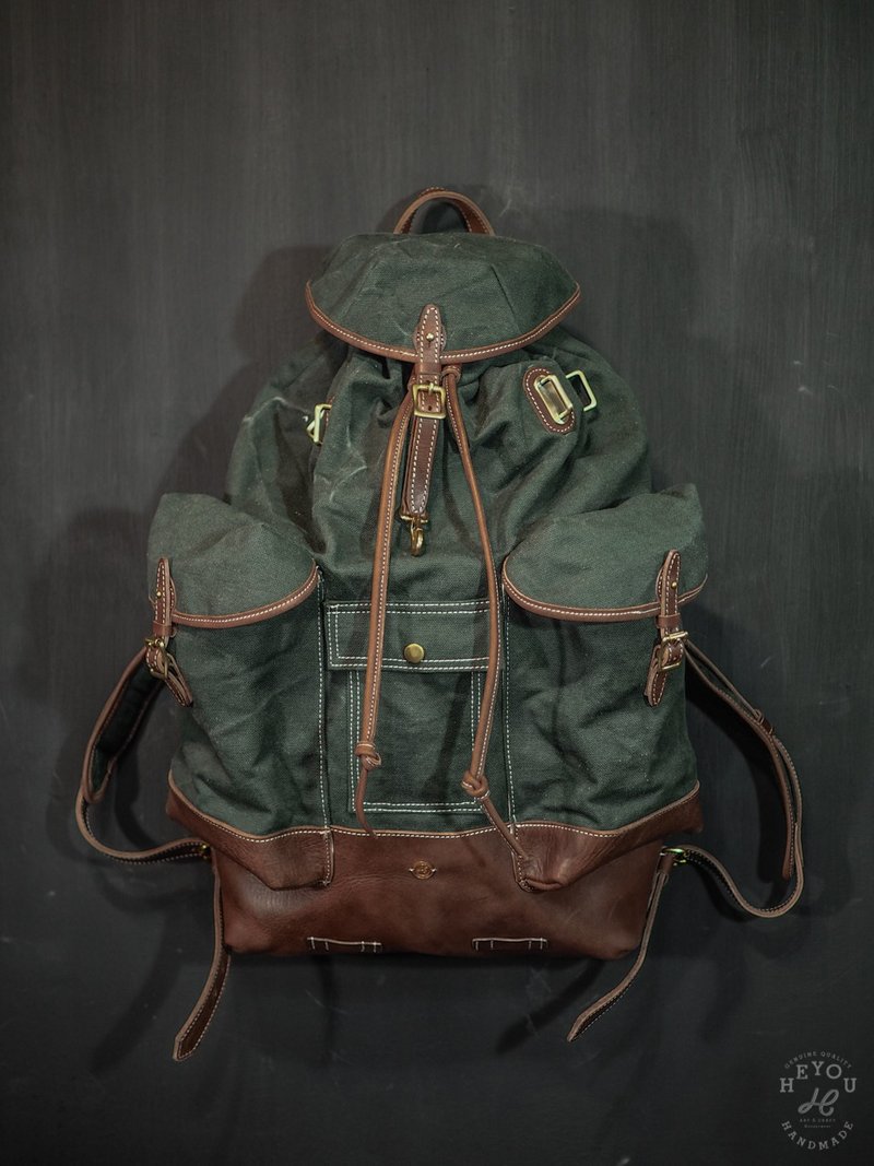 Retro Army Backpack 復古軍用後背包 ExtraLarge Size - 後背包/背包/書包 - 棉．麻 多色