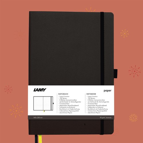 LAMY TAIWAN 官方旗艦館 【客製服務】LAMY 鋼筆用軟式A5筆記本 / notebook狩獵系列 深灰