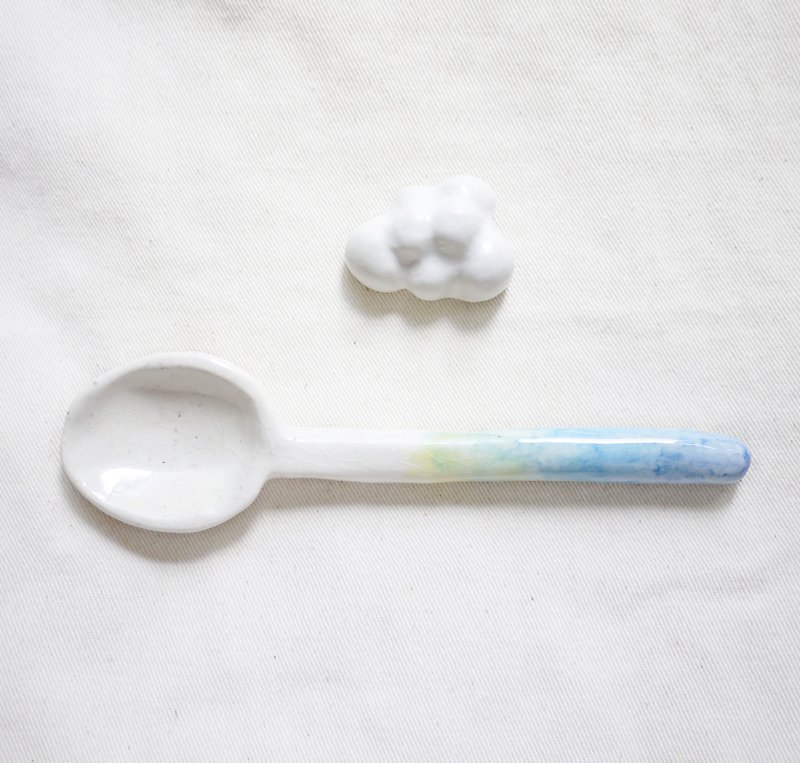 Palette | Spoon & Spoon holder (2 colors) - Cutlery & Flatware - Porcelain White