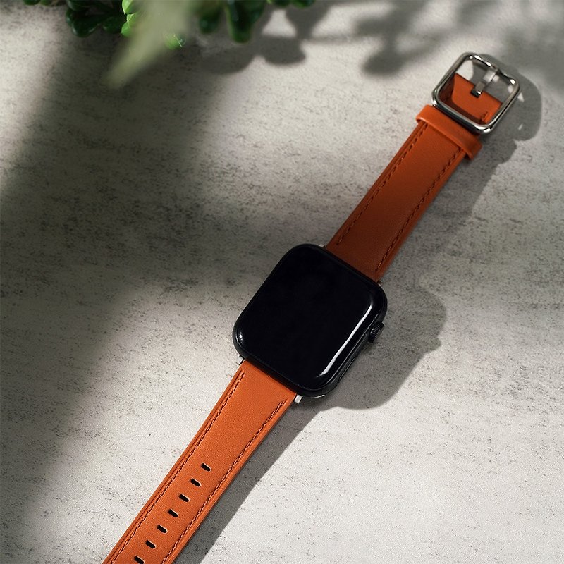 Apple watch - Japanese buckle genuine leather Apple watch band - สายนาฬิกา - หนังแท้ 