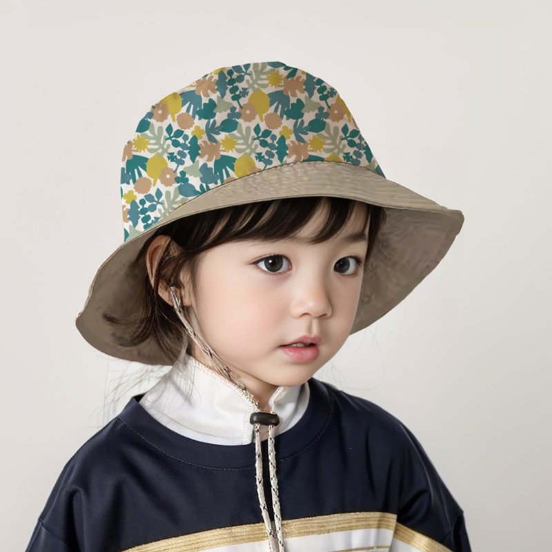 Beirou UPF50+ breathable sunshade fisherman hat-Rainforest - หมวก - เส้นใยสังเคราะห์ สีเขียว