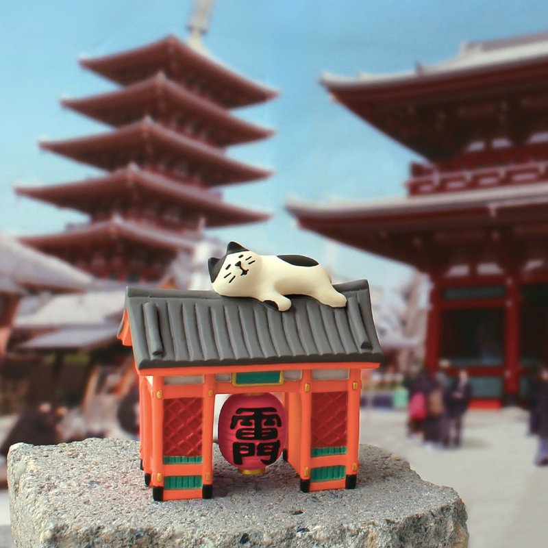 日本Decole Concombre - 旅貓系列 - 擺飾/家飾品 - 樹脂 多色