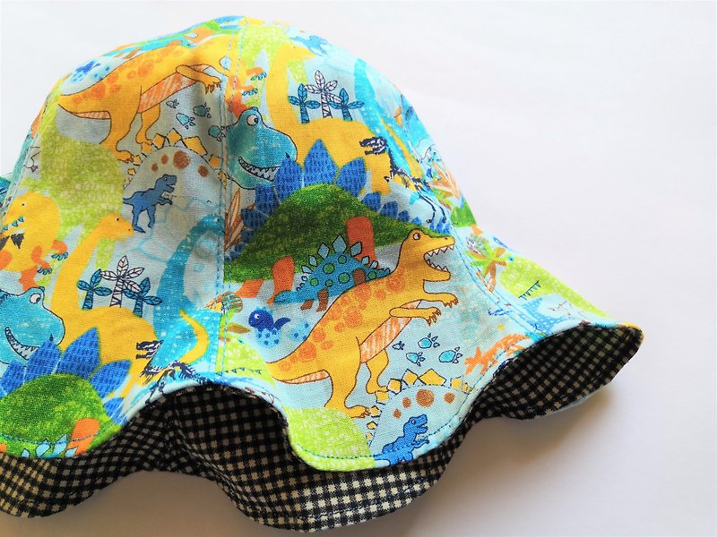 Fisherman hat Dinosaur World - Baby Hats & Headbands - Cotton & Hemp Multicolor