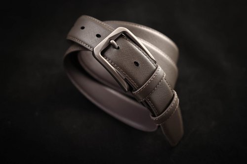 Motto Carpe Diem EXECUTIVE - 義大利 Saffiano 牛皮皮帶 3.4cm