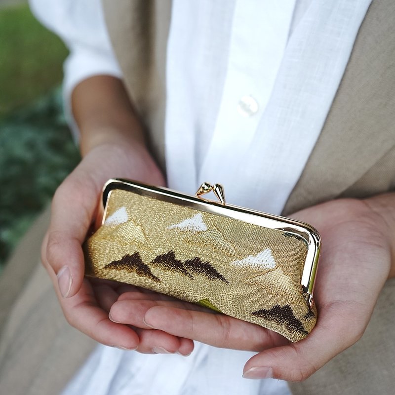 西陣織|金華江山麗金襴口金包|印鑑包|眼鏡包 - 印章/印台 - 其他金屬 