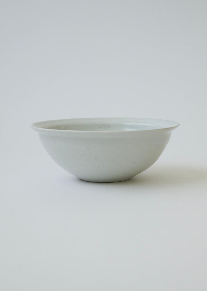Deep Ceramic Bowl - ถ้วยชาม - เครื่องลายคราม ขาว