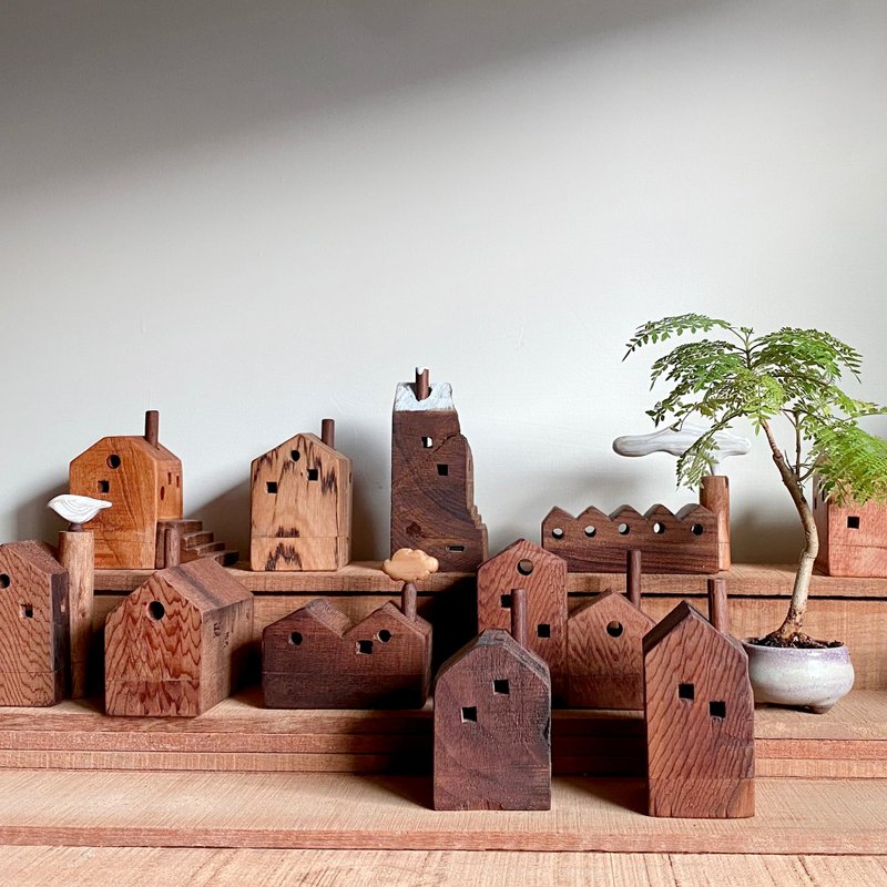 Musen Wood Cabin Series - Ornaments/Atmosphere Lights/Gifts - ของวางตกแต่ง - ไม้ สีนำ้ตาล