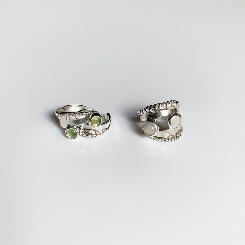 MEACHA - Banbao series sterling silver ear cuff - ต่างหู - เครื่องประดับพลอย 