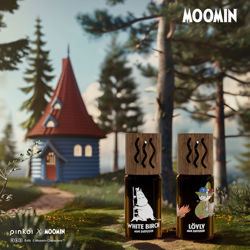 【Pinkoi x Moomin】Mini Diffuser / Car Fragrance | Birch | Herbal - น้ำหอม - วัสดุอื่นๆ สีเหลือง