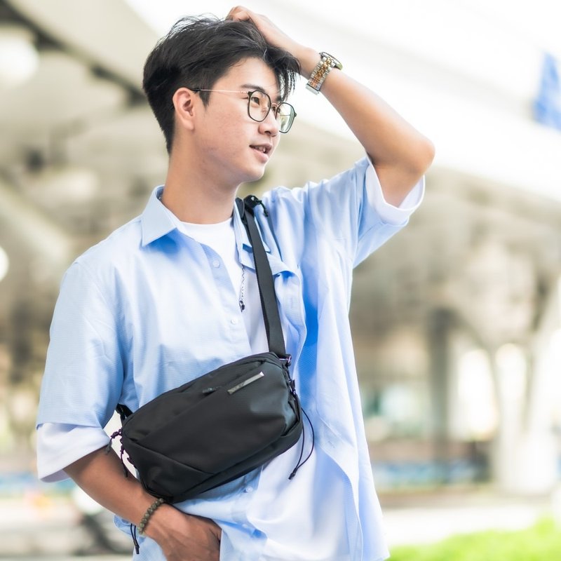 NEO Nomad Sling Bag - Quilted Black - Messenger Bags & Sling Bags - Nylon Black