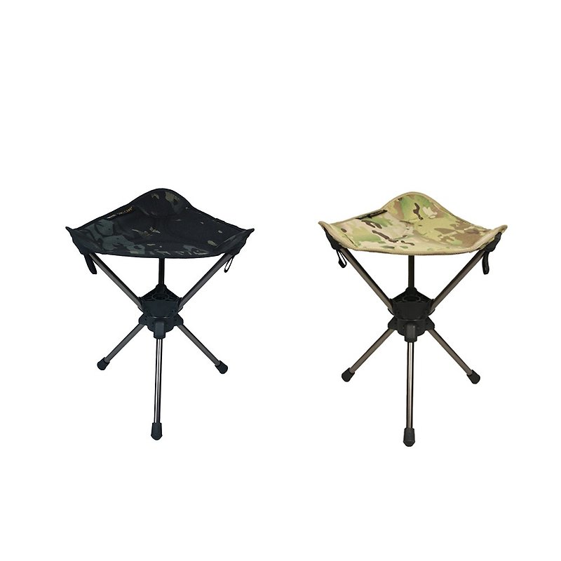 【OWL CAMP】三腳旋轉椅 - 迷彩色 (共2色) - 野餐墊/露營用品 - 尼龍 多色