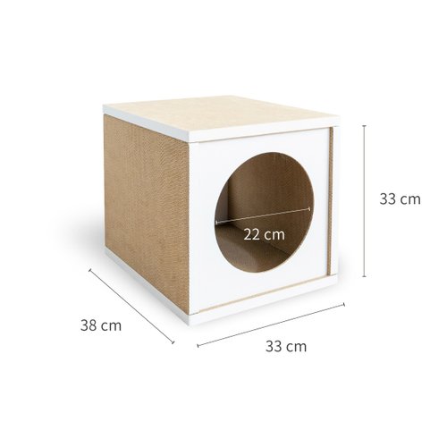 Ikea KALLAX Cat house, insert , white, fit KALLAX shelf unit