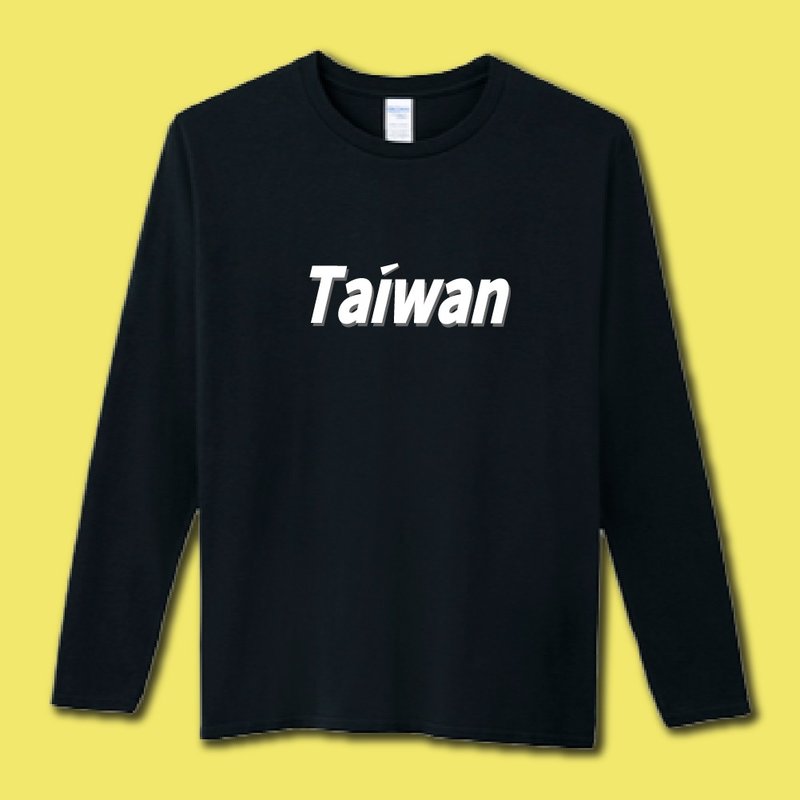 TEAM TAIWAN Baseball University T Gold Medal World Champion Praise Clothes Long Sleeve T-Shirt White - Men's T-Shirts & Tops - Cotton & Hemp Multicolor