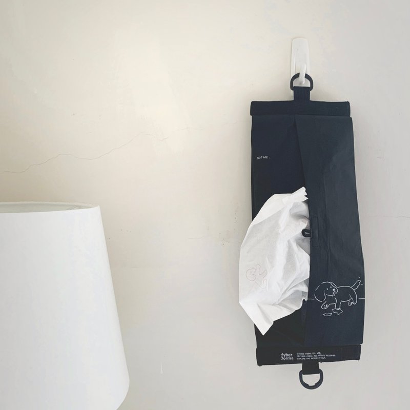 Tyvek Dachshund Ultra-Lightweight Hanging Toilet Paper Cover - กล่องทิชชู่ - วัสดุอื่นๆ ขาว