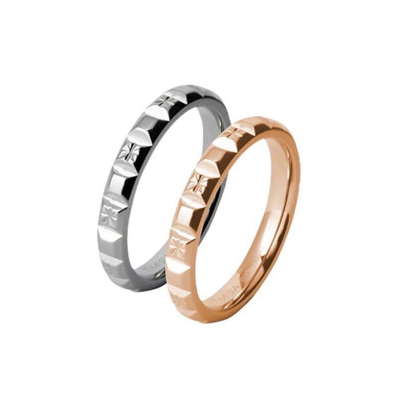 Pure titanium ring passionate chocolate (two colors available) - General Rings - Other Materials Multicolor