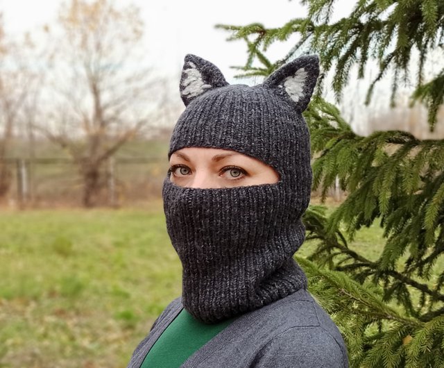 Knitted woolen balaclava mask - . Gift Ideas