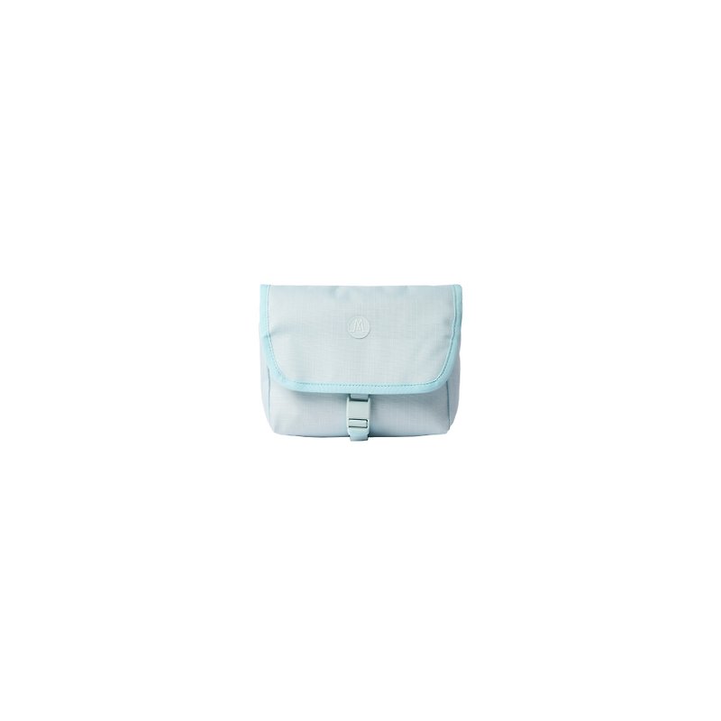 【Pre-order】MORAL | Northside Mini Messenger Bag / Light Weight / Chalk Blue - Messenger Bags & Sling Bags - Eco-Friendly Materials Blue