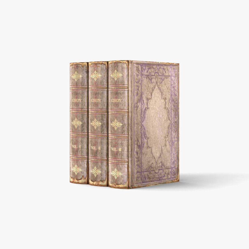 フェイクブックボックス / HOLBEIN I -WHITE-A【XS / 3 books】 | 3D ペーパークラフト, PDF テンプレート - 圖文模板設計 - 其他材質 