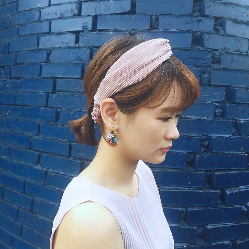 First love Elastic hair band - Hair Accessories - Polyester Pink