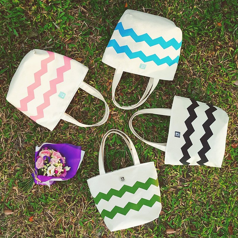 野餐托特包 | 四款流行顏色選擇 - 側背包/斜孭袋 - 棉．麻 多色