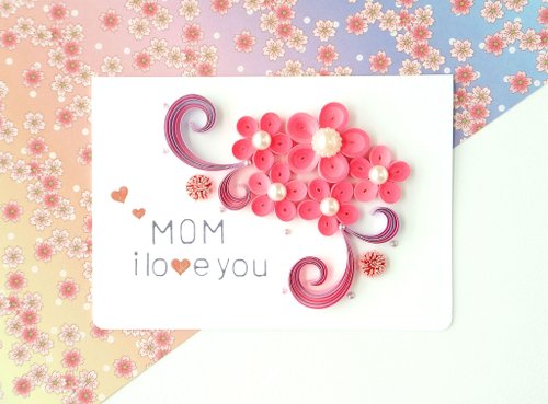 Hand made decorative cards- mom i love you