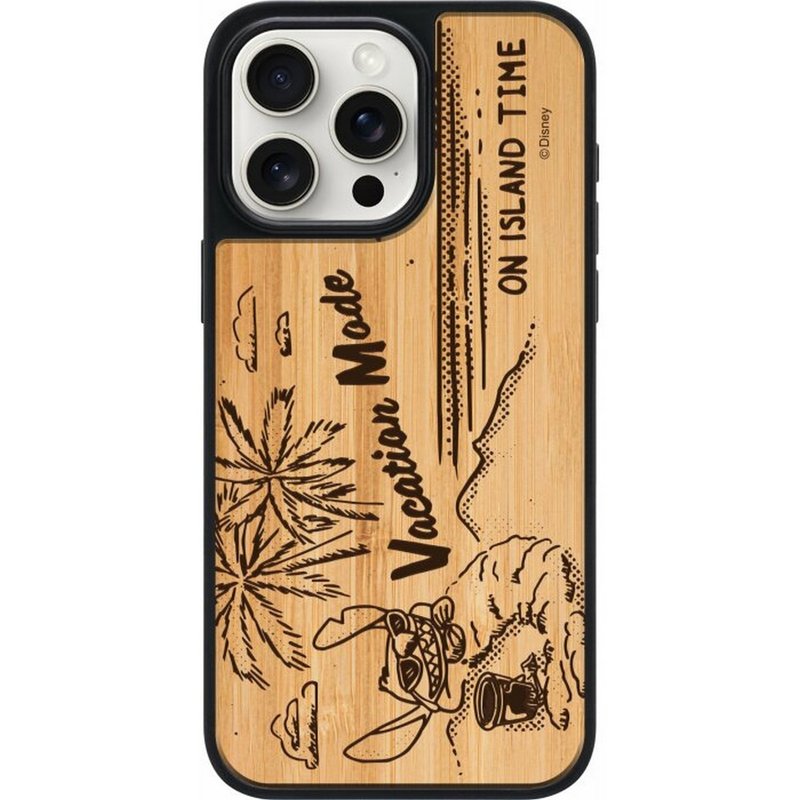 Disney Stitch Wooden Case iPhone 16 Pro Case wood magsafe 5620 - เคส/ซองมือถือ - ไม้ หลากหลายสี