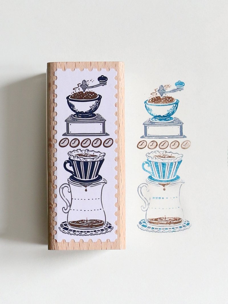 咖啡時間 原創自由拼色印章 日本TaiyopineFineColor製造 - 印章/印台 - 木頭 