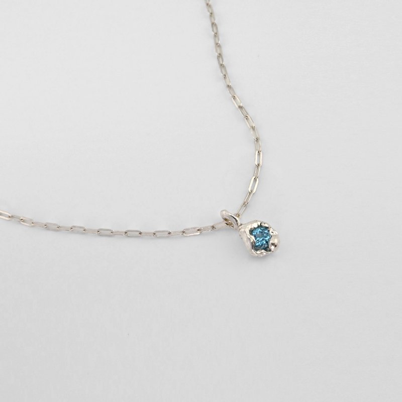 HIDDEN STREAM │ 汨 11 NECKLACE BLUE - 項鍊 - 寶石 藍色