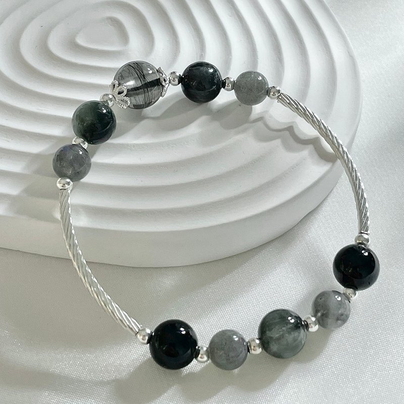 Customized-hair changed to ashes to match the five elements - Bracelets - Jade Gray