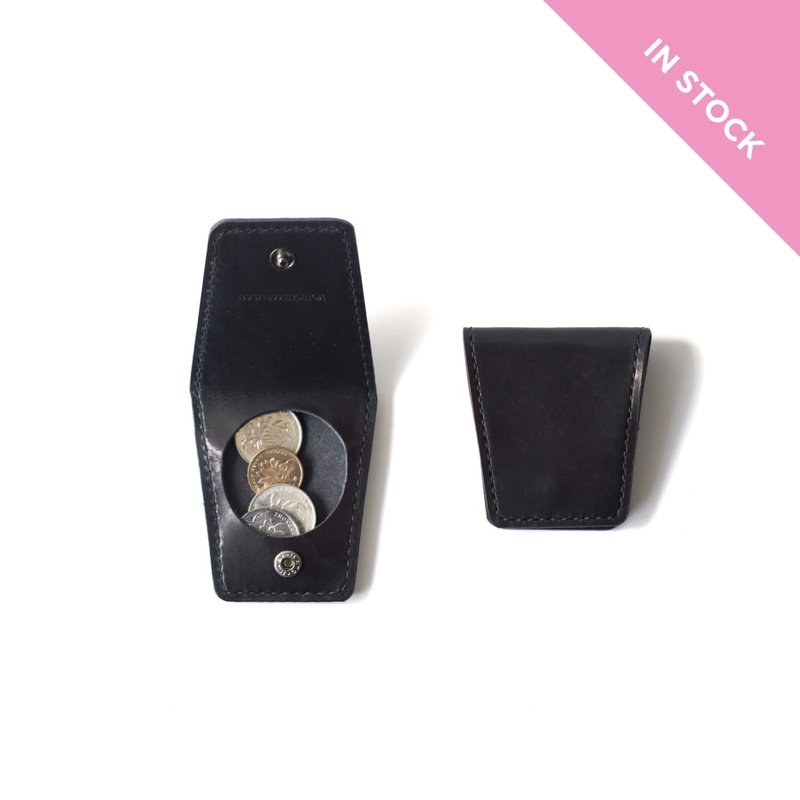 COIN CASE / コインケース - 零錢包/小錢包 - 真皮 黑色