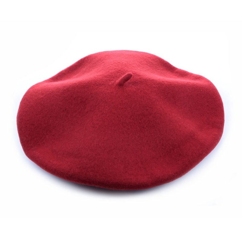 Spain ELOSEGUI female DAME beret EL_DAME19050 Bordeaux red - Hats & Caps - Wool Red