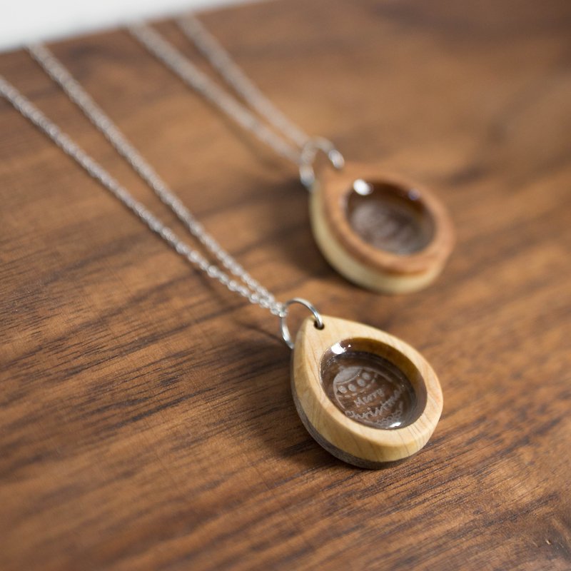 Amber | Wooden necklaces, customized - สร้อยคอ - ไม้ สีนำ้ตาล