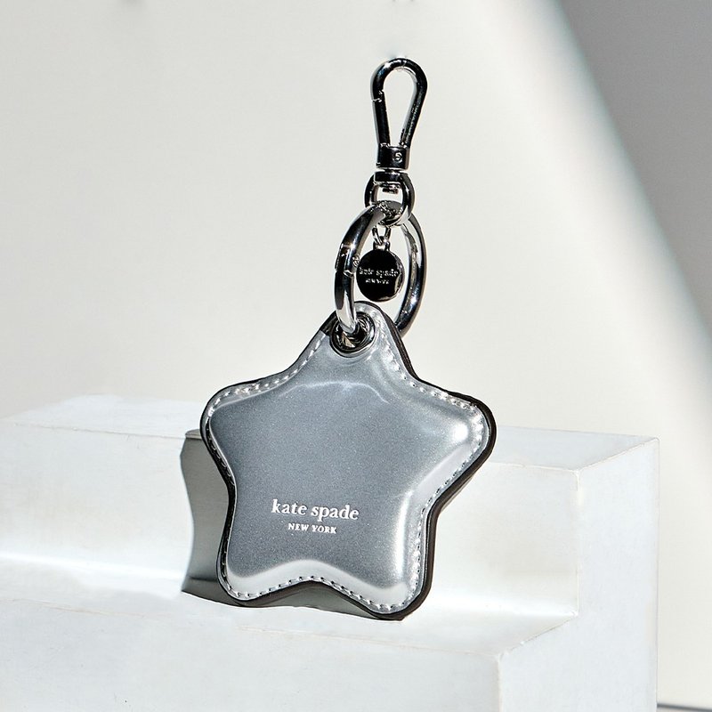 聖誕禮盒【kate spade】AirTag 保護套 星星 - 其他 - 塑膠 白色