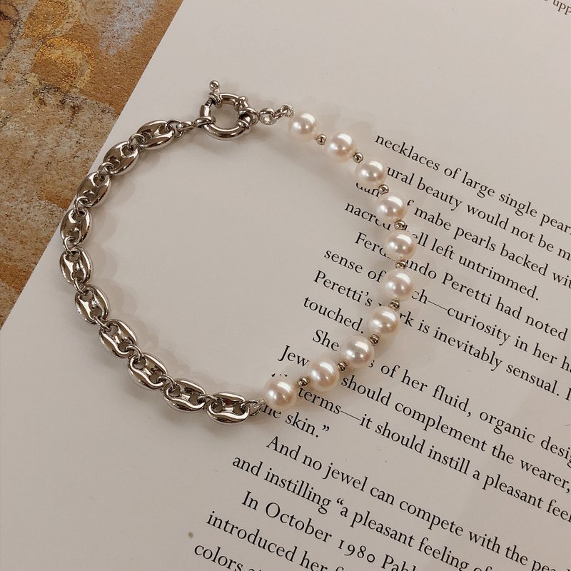 PJ Half and Half Bracelet Series Pig Nose - Bracelets - Pearl 