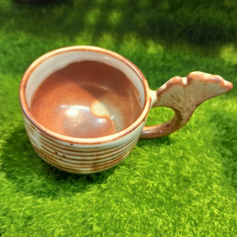 咖啡杯馬克杯志野釉瓦斯窯燒製 - 咖啡杯/馬克杯 - 陶 