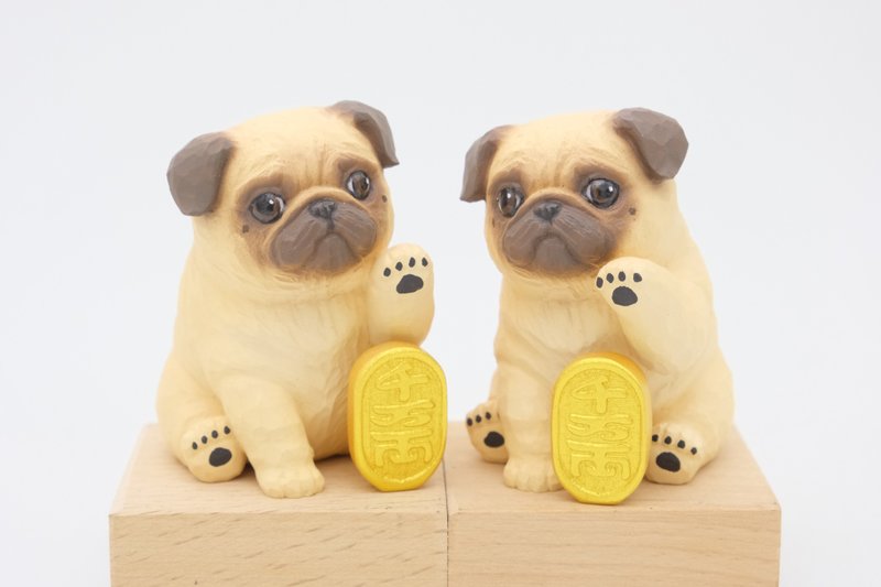 Lucky Bago【Want to Pet Statue Series】 - Stuffed Dolls & Figurines - Resin Yellow