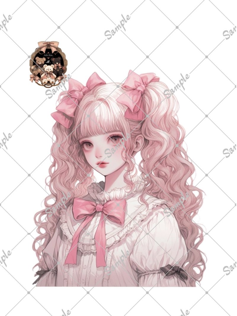 オリジナル人物ステッカー - 貼紙 - 紙 