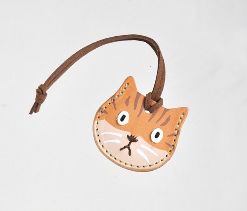 Wallet charm which can store about 2 coins-tabby - 其他 - 真皮 咖啡色