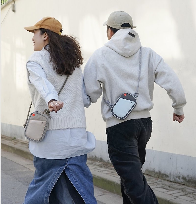 [Pocket Bag] Mobile Phone Bag Outdoor Fashion Messenger Bag - Messenger Bags & Sling Bags - Polyester Multicolor