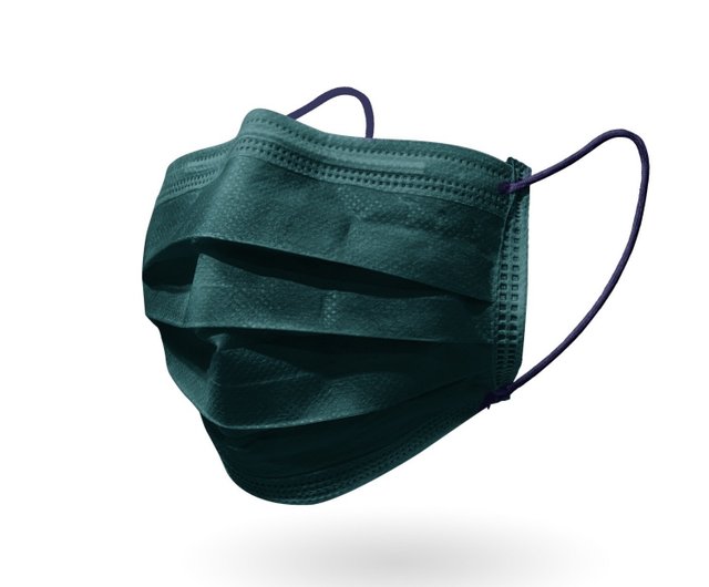 dark green surgical mask